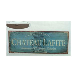 Plechová vintage cedule Chatetau Lafite víno 19SP46