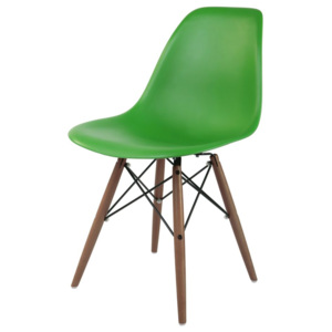 Design2 Židle P016V PP tmavá zelená/tmavá