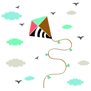 Nástěnné samolepky Art For Kids Kite
