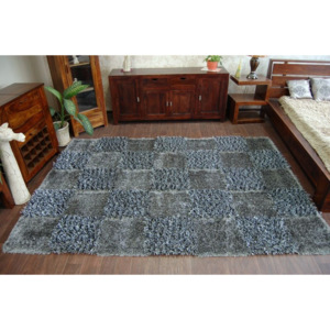 Kusový koberec SHAGGY MYSTERY světle šedý 67x120