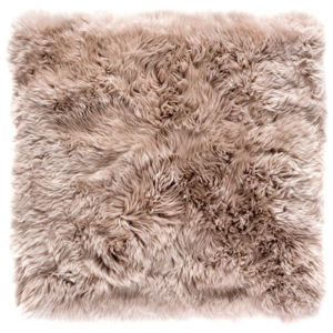 Světle hnědý koberec z ovčí kožešiny Royal Dream Zealand, 70 x 70 cm