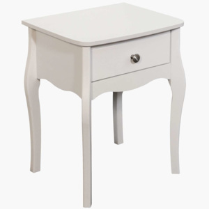 Noční stolek v romantickém stylu Baroque 001 - bílý