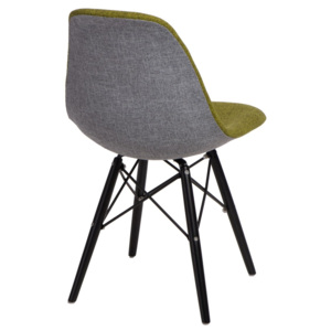 Design2 Židle P016V Duo zelená šedá/černá