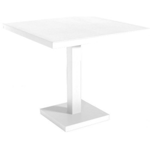 Design2 Stůl Barcino 90x90 cm s centrální základnou - bílý