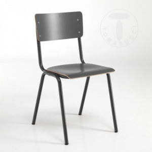 Židle SCHOOL GREY TOMASUCCI (barva - šedá)