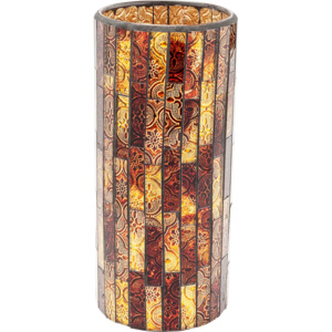 KARE DESIGN Váza Mosaico 25 cm - hnědá