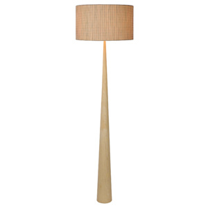 LUCIDE CONOS - Floor lamp - Ø 48 cm - E27 - Light wood
