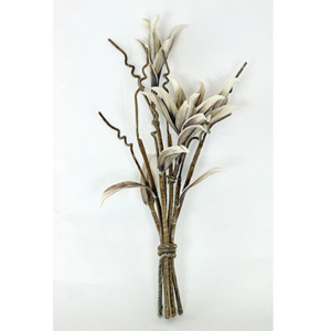 Autronic Magnolie ve vazbě, béžovo-šedá umělá květina pěnová