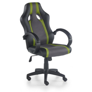 Halmar Kancelářská židle Radix, černo-šedo-zelená