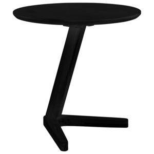 Černý odkládací stolek Canett Augustenborg