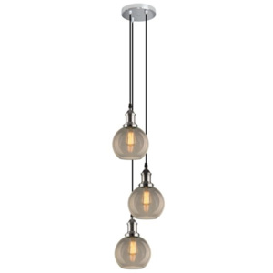 Design2 Lustr - Závěsná lampa New York Loft 2 CO SCHABBY kouřová