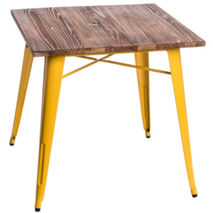 Design2 Stůl Paris Wood žlutý sosna