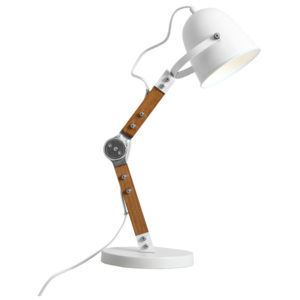 Stolní lampa s bílým stínidlem Custom Form Hubert