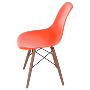 Design2 Židle P016V PP oranžová/tmavá