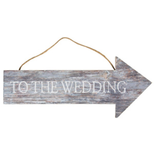 Dřevěná cedule Wedding