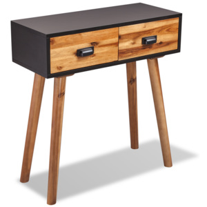 Konzolový stolek z masivního akáciového dřeva 70x30x75 cm