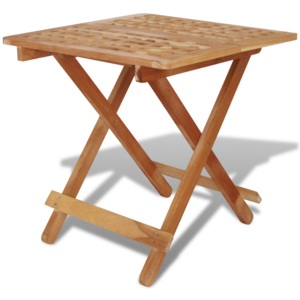 Skládací odkládací stolek, masivní ořechové dřevo 50x50x49 cm