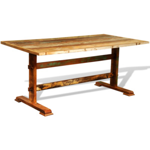 Jídelní stůl z recyklovaného dřeva, vintage starožitný styl