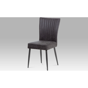 Artium Jídelní židle | látka | broušený kov antik Barva: šedá