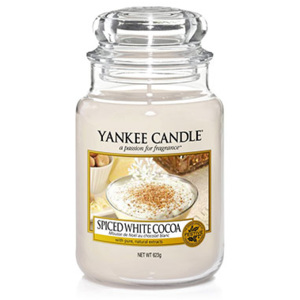 Yankee Candle – vonná svíčka Spiced White Cocoa, velká 623 g