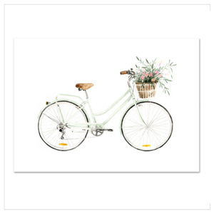 Plakát Leo La Douce Bicycle Love, 21 x 29,7 cm