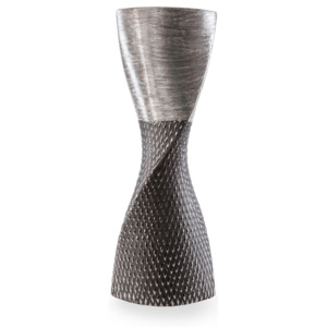 HAVARD dekorativní váza 16x10x42 cm stříbrná Mybesthome