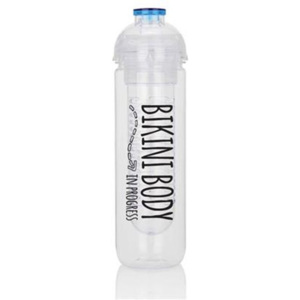Motivační lahev se sítkem na ovoce XD Design Bikini Body, 500 ml