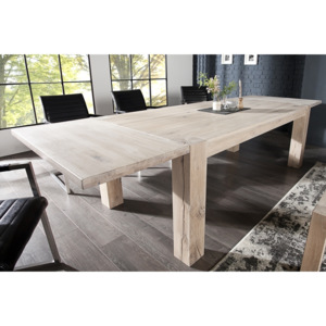 INV Jídelní stůl Regata 160-240cm bělený dub