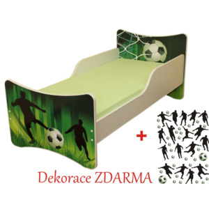 Dětská postel Fotbal bez úložného prostoru140x70cm