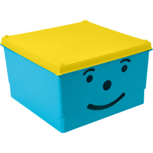 Smiley - dětský úložný box s víkem