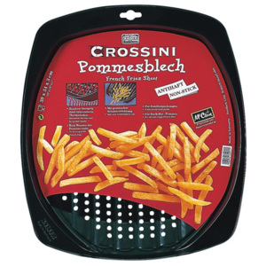 DELICIOUS Crossini Plech na hranolky s dírkami 39 x 34 cm - KAISER