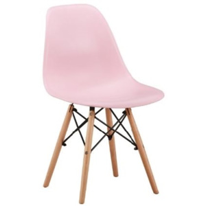 Skandinávská jídelní židle AMY pink