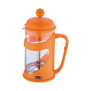 Konvička na čaj a kávu French Press 800 ml oranžová - Renberg