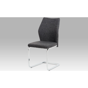 Artium Jídelní židle látka | chrom | 45x43x92x47cm Barva: černá
