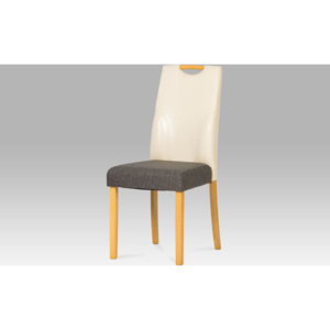 Artium Jídelní židle koženková 42x40x95x46cm Barva: šedá