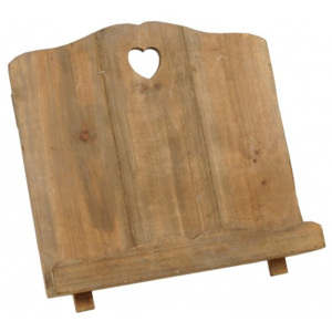 Dřevěný stojan na kuchařku hnědý - 33*18*29 cm Clayre & Eef