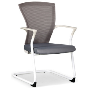 Konferenční židle Bret, bílá/šedá