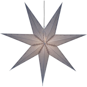 Závěsná svítící hvězda Huss Grey 100 cm
