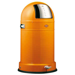 Odpadkový koš Kickboy classic line nášlapný oranžová 40 l - Wesco