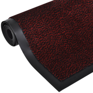 Protiskluzová podložka obdélníkový tvar 90 x 60 cm Barva červená