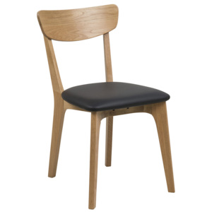 Jídelní židle dřevěná Xena (SET 2 ks) - dub / černá