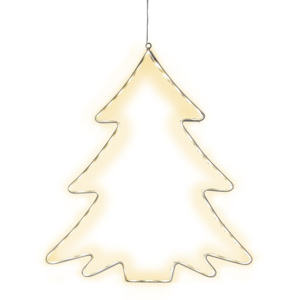 Závěsná svítící LED dekorace Best Season Lumiwall Tree
