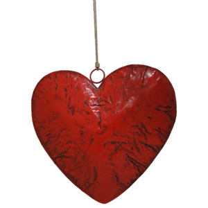 Závěsná dřevěná dekorace ve tvaru srdce Antic Line Hanging Heart