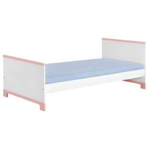 Bílo-růžová dětská postel Pinio Mini, 200 x 90 cm