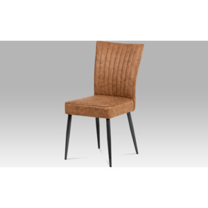 Artium Jídelní židle | látka | broušený kov antik Barva: hnědá