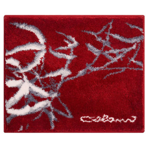 Koupelnová předložka GRUND Colani 23 007 červená Rozměr: 50x60 cm