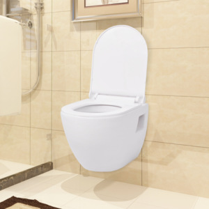 Závěsné WC keramické bílé