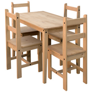 IDEA Stůl + 4 židle CORONA 2 vosk 161611