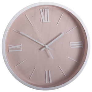 Danish Style Nástěnné hodiny Roman, 36 cm, růžová
