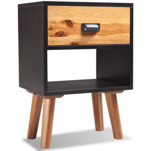 Noční stolek z masivního akáciového dřeva 40x30x58 cm